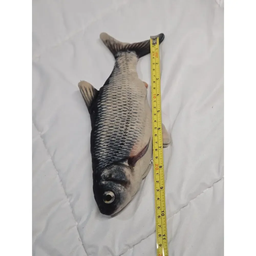 Moving Fish Flop Cat Toy Soft Plush Interactive Kitten Kitty Play Exercise